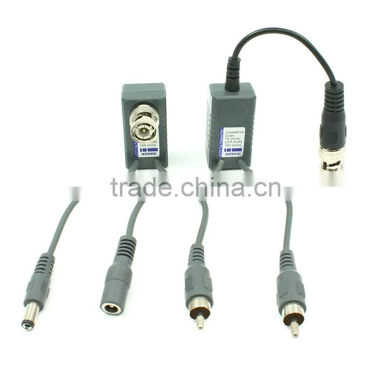 CCTV Camera Accessories Audio Video Balun Transceiver BNC UTP RJ45 Video Balun with Audio