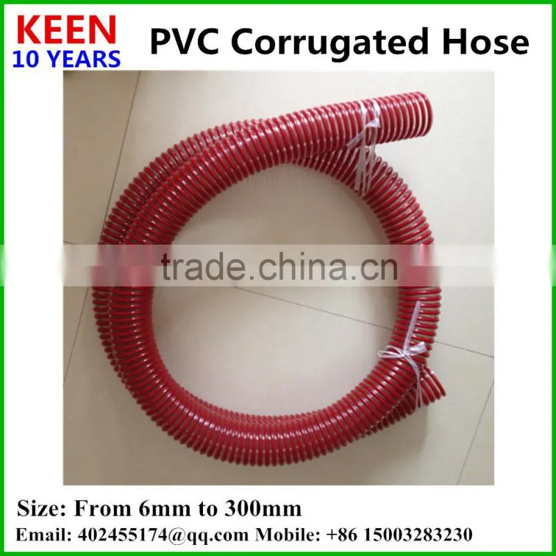 PVC Plastic Spiral Reinforced Suction Water Garden Pipe Hose