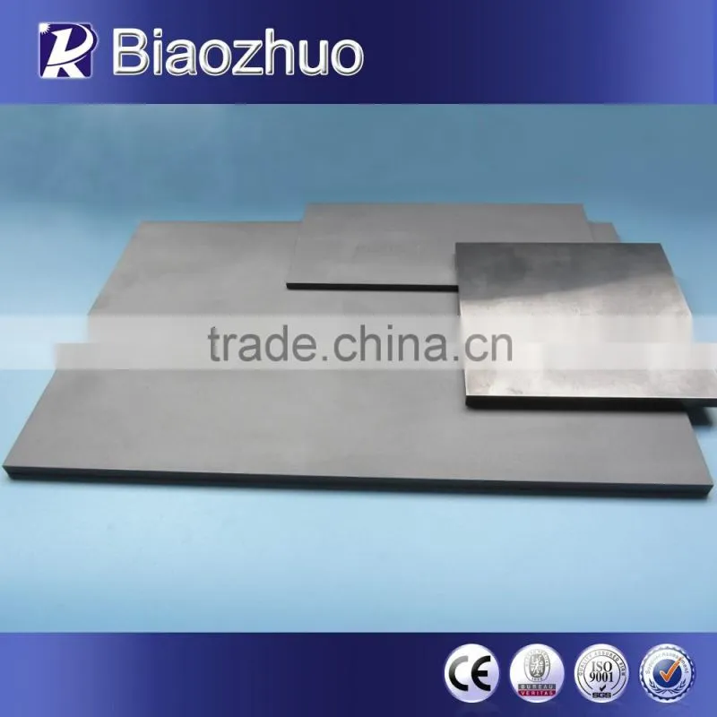 China solid tungsten carbide plate with high elastic modulus and compressive strength