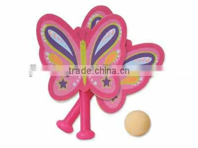 Sponge racket toy flying toy butterfly