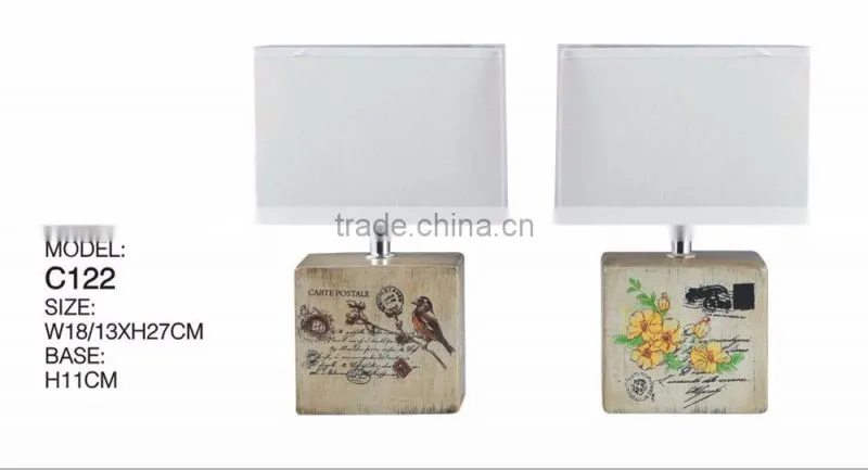 flower ceramic table lamp