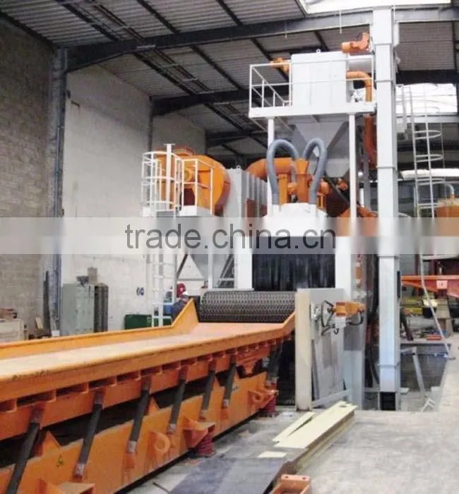 Wire mesh belt continuous shot blasting machines