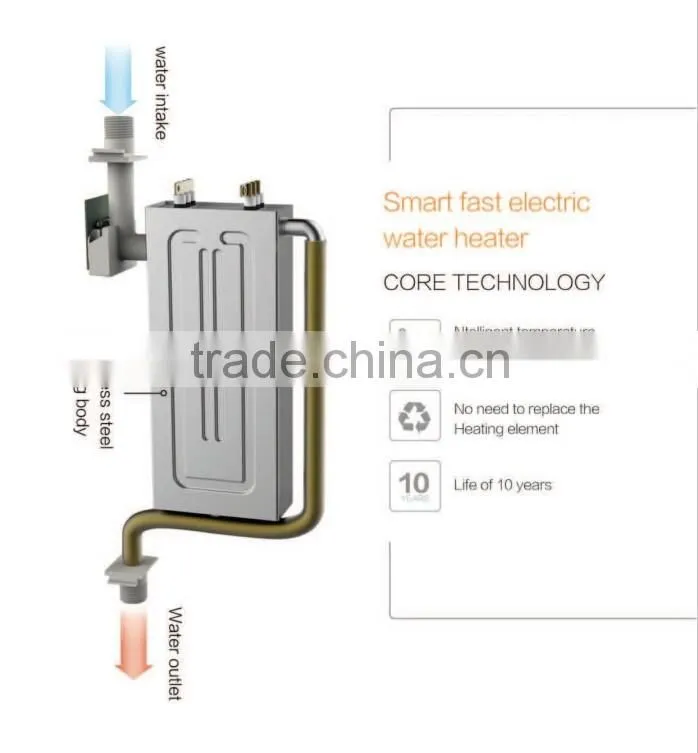 new style 8000w instant type fast electric water heater