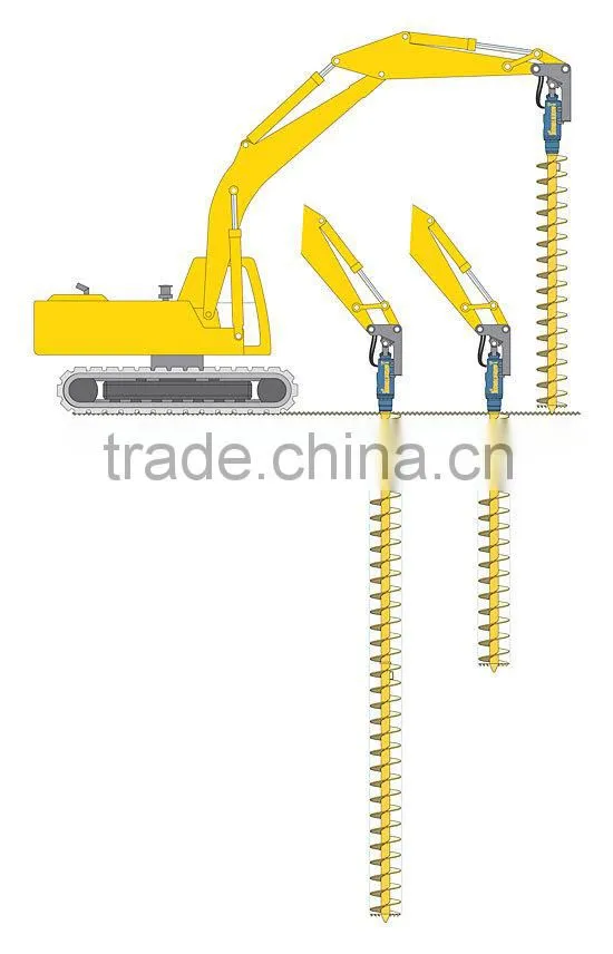 hot sale Ground Hole Drill Earth Auger For Excavators
