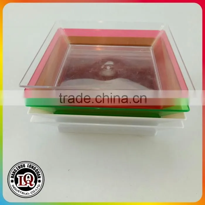 Cheap Disposable Plastic Mini Square Plate