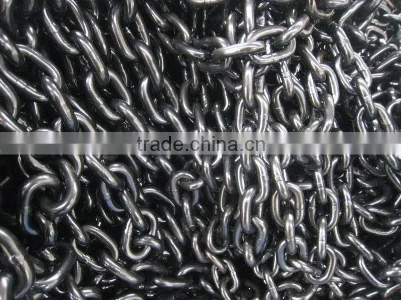 CCS certificate black painted round link chain