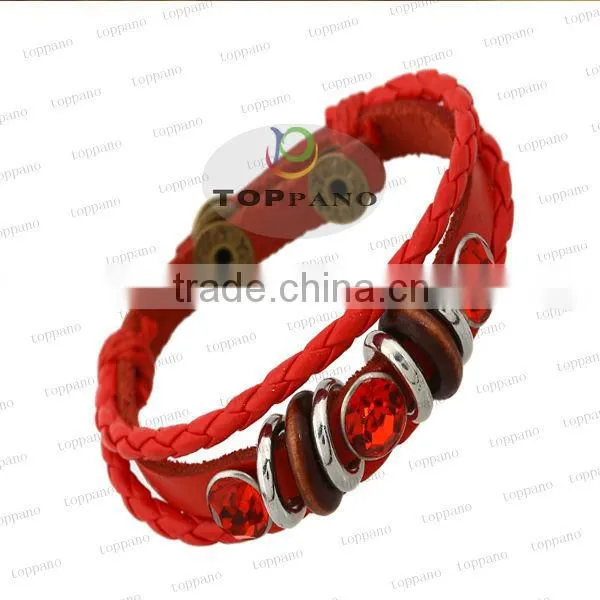 new arrival friendship leather bracelet fashion braid genuine leather bracelet jewelry