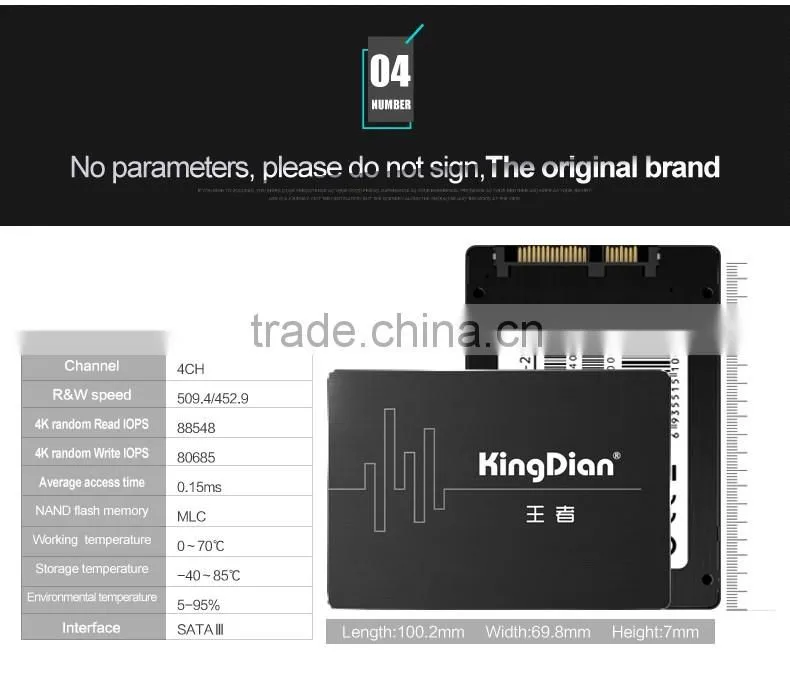 KingDian SSD 240GB In Hard Drives 2.5 inch SATA3 Stock For Desktop and Laptop Internal Hard Disk Sever