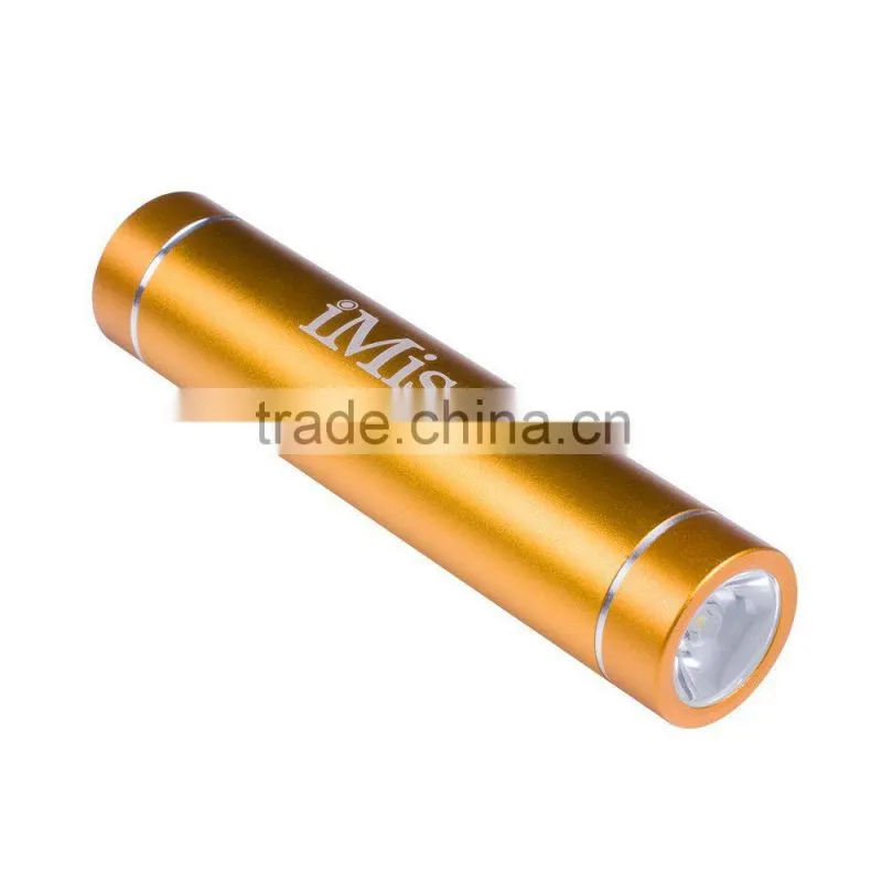 Golden Supplier tube power banks, mobile phone charger