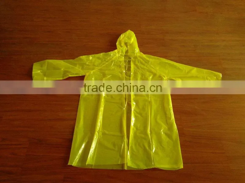 plastic raincoats in adult and child type