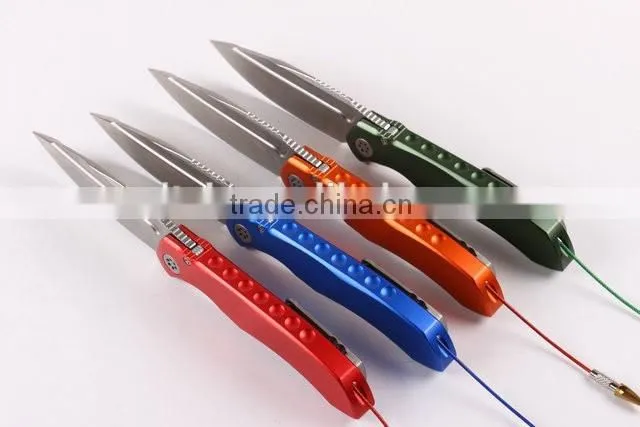 OEM folding knife with D2 blade and Titanium alloy handle