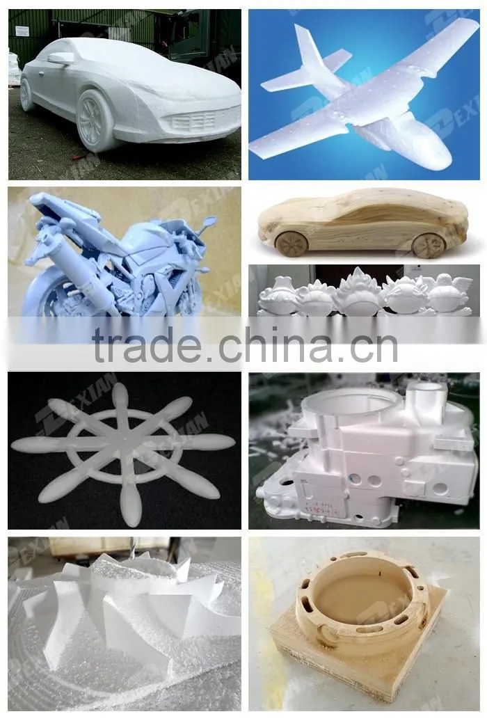 mini cnc 5 axis DX-1224-5A axis cnc machine with 9kw HSD spindle and high quality