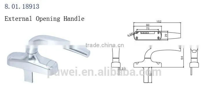 Door Handles, Aluminum Door Locks and Handles Window Handle, Handles for Aluminum Windows Doors
