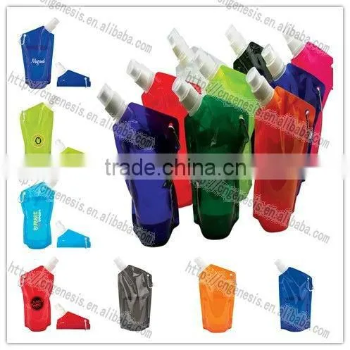 1 litre foldable plastic water bottle sports plastic bottle