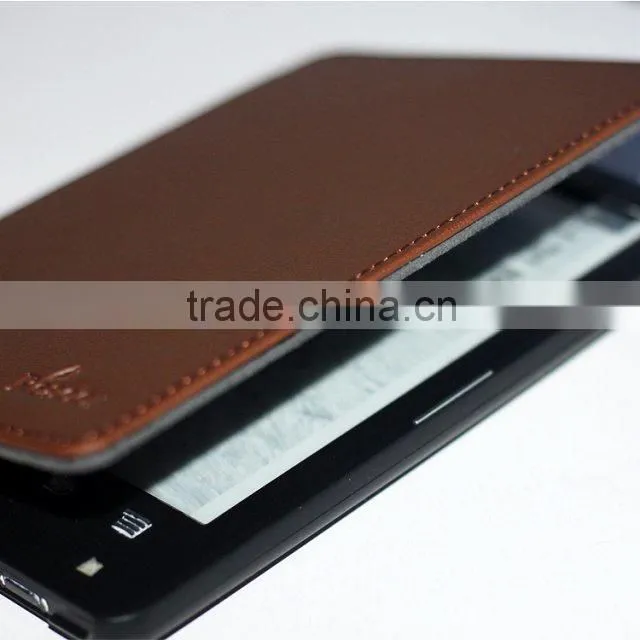 For Sony PRS-T3 PRS-T3S Ebook Reader DA Red PU Leather Hard Cover Case