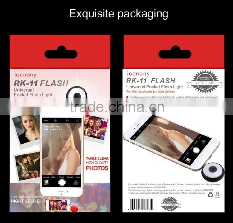 3.5mm selfie flash fill light, selfie enhancing flash light night light, mobile phone led flash light