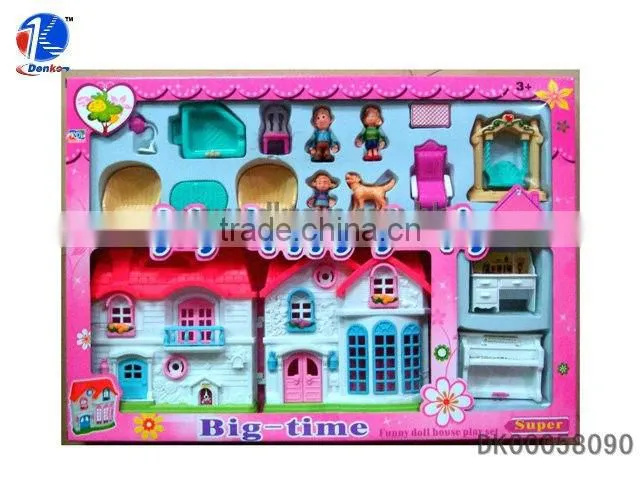 Funny Plastic Happy Family Toy Villa