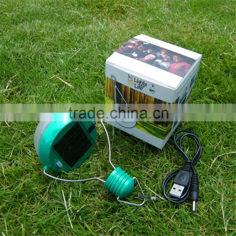 2016 hot sale Waterproof LED Solar 7 Led Bulds 3W 2V/100mA Portable Solar Powered Camping Lantern Lamp outdoor new arrive