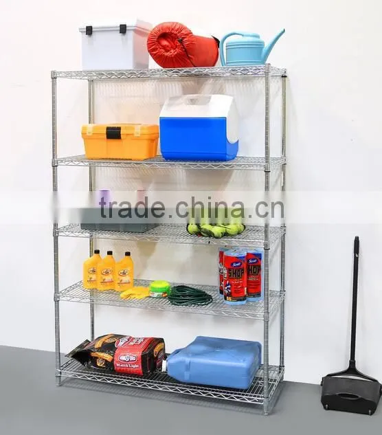 Steel Metro shelf with wheel chrome storage