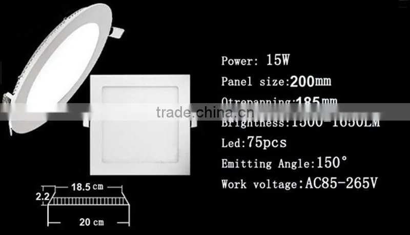CE RHOS SMD2835 Ultra thin Square led panel light