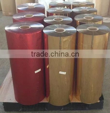 silver metallic film/silver metallized film/silver coated metallized pet film