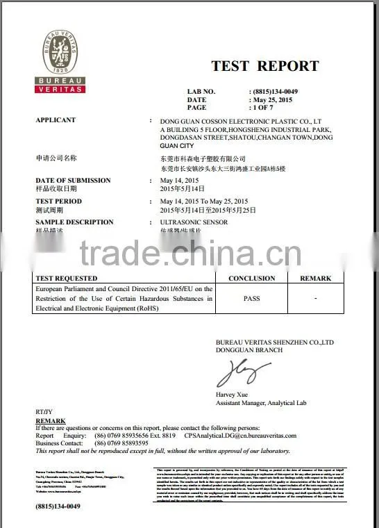 200KHZ Air ultrasonic transducers