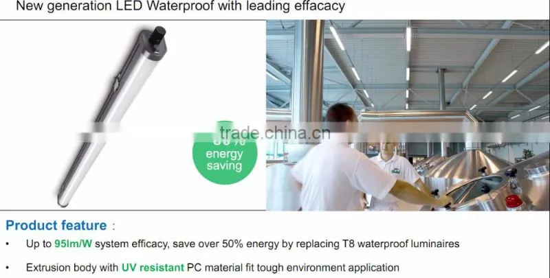 New design Onn-J02 IP65 led tri-proof led lighting tube