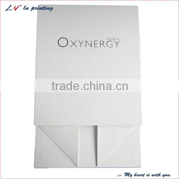 Custom Elegant Folding Box/ Collapsible Box/ Fold Clamshell Box With Glossy Surface in shanghai