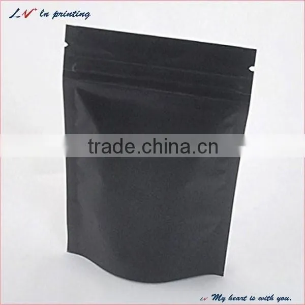 wholesale food packaging black zeeplock bags in shanghai