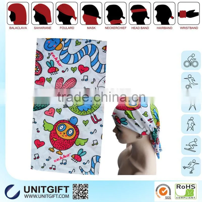 Wholesale custom multifunctional bandana headband MOQ 100PCS