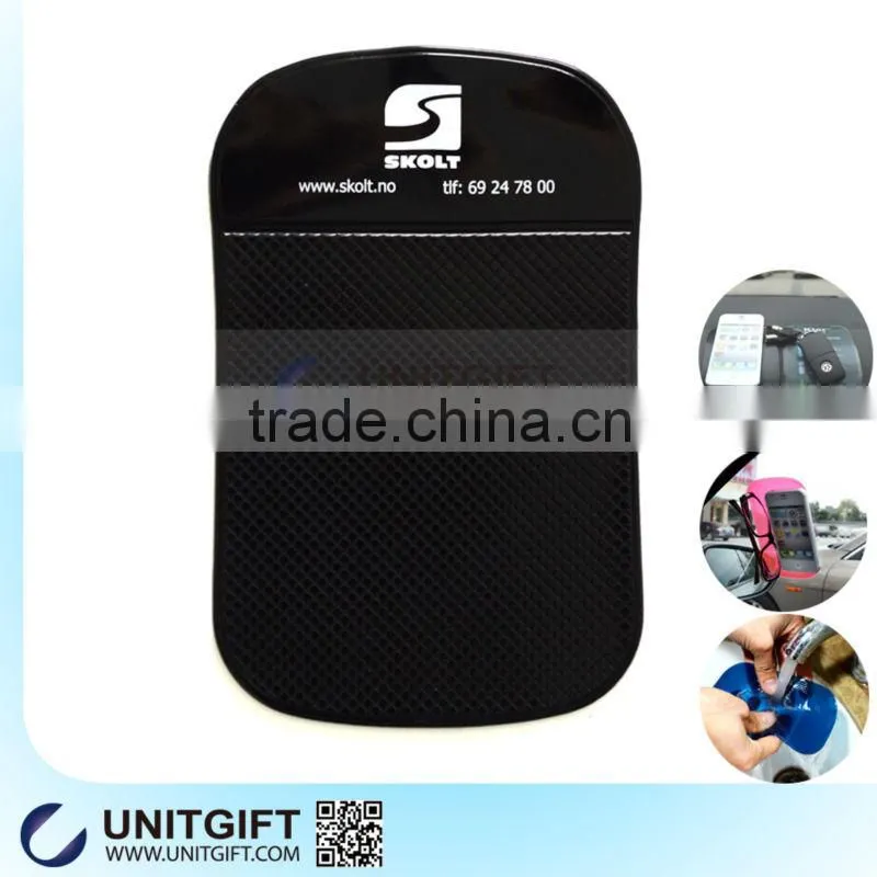 Sticky car non slip mat Custom print logo antislip paster for mobile