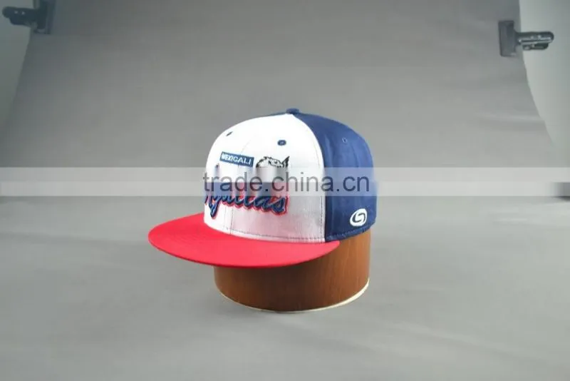 China factory custom 6-panel snapback caps with embroidery logo