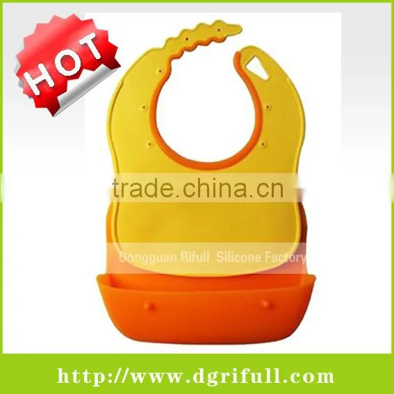 plain color silicone baby bandana bibs
