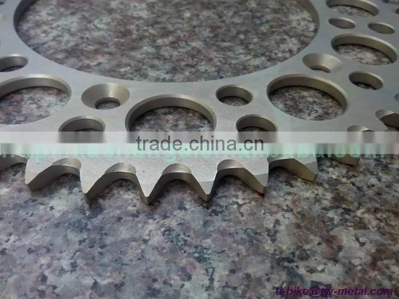 Titanium Motor Bike Chain ring Customized Titanium Motor Bicycle Chain Ring High Quality Titanium Motorbike bicycle chain-ring