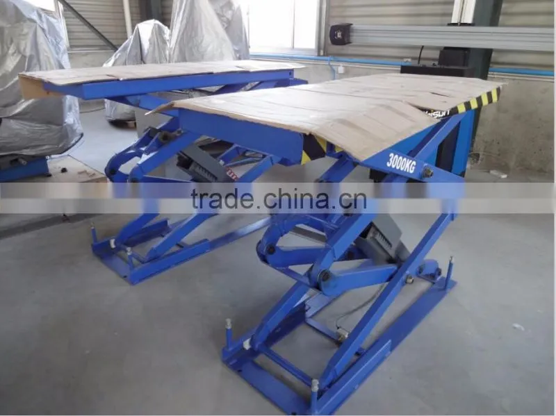 Hydraulic underground scissor car hoist lift price for garage equipments