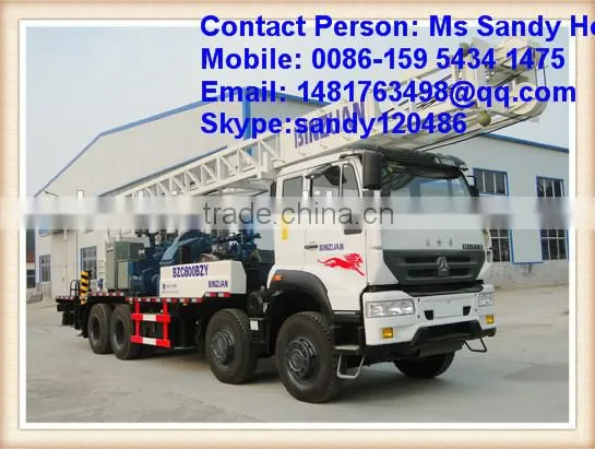600 meters truck mounted water well drilling rig