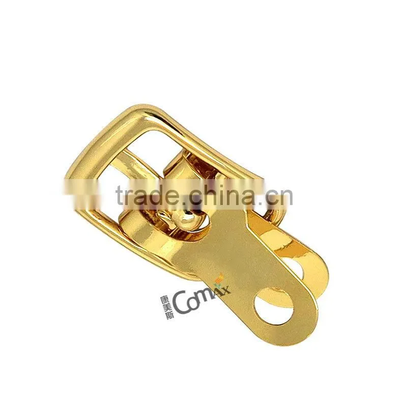 Fashion shiny gold custom metal ladies shoes buckles