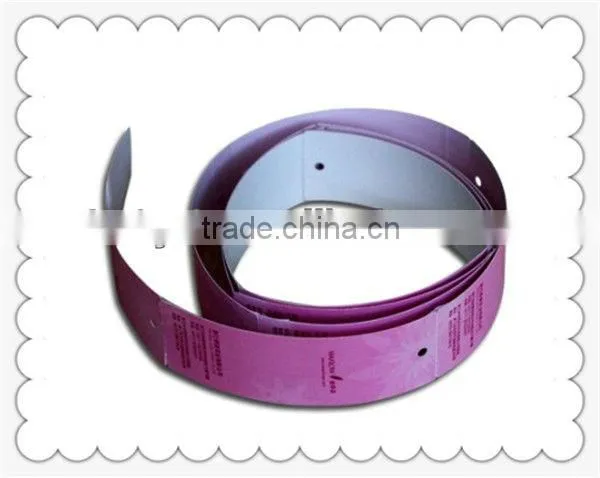 Fair and lovely price clothing label maker fold over hang paper tag