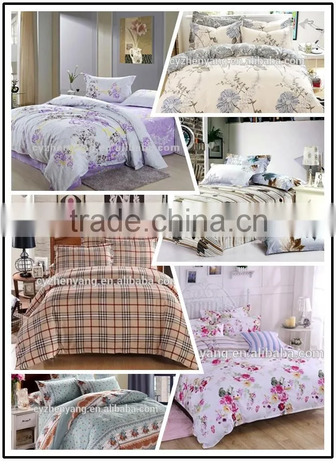 100% polyester fabric brushed frbric with floral printing for bedsheet home textile