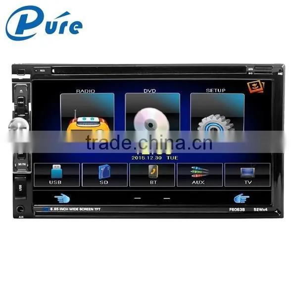 2016 Newest Car Multimedia Player Vehicle-Mounted Radio Car DVD Player with Bluetooth
