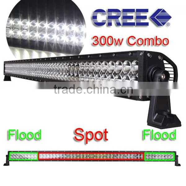HOT SALE 50 inch 300W straight Led Light bar with IP67 for 4x4 Trucks, Jeeps, off road led light bar