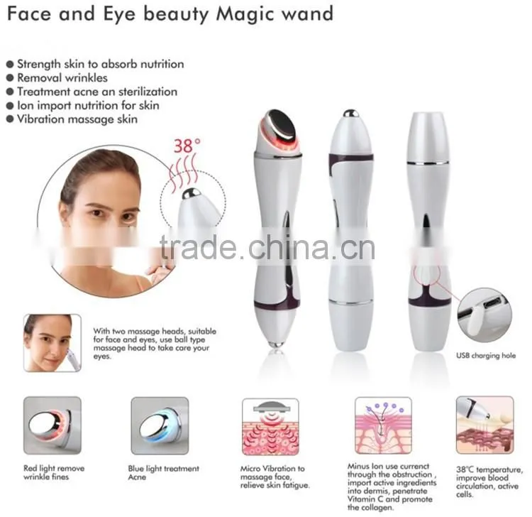 Two Heads Massage Portable ultrasonic facial massager