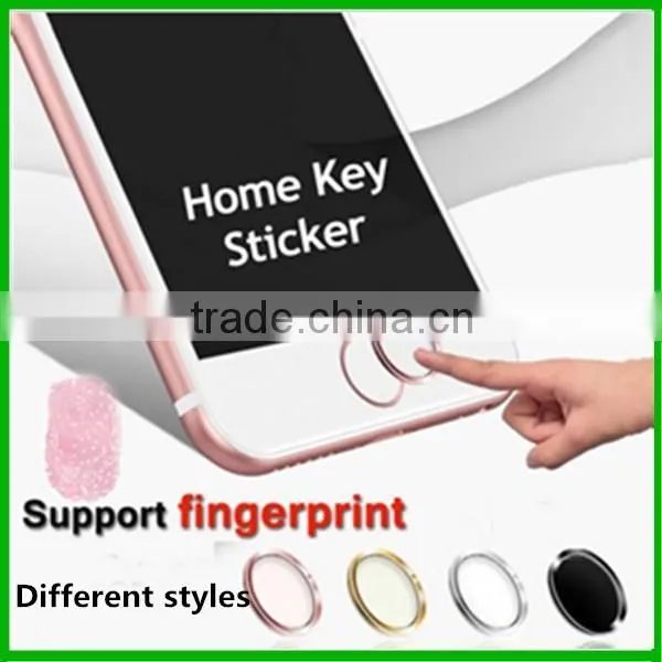Colorful fingerprint touch id button sticker for iphone 7 7 plus