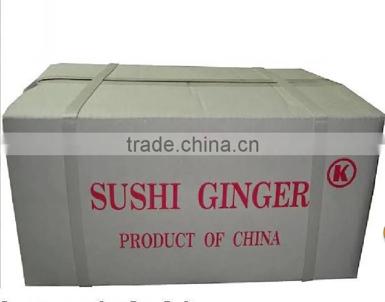 chinese sushi ginger pink colour in 10kg carton