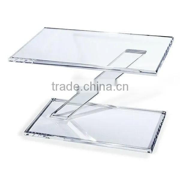 2013 new design black acrylic table with magazine hoders