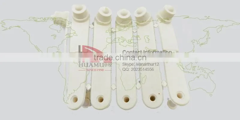 TPU ear tag for pig in white 41*15 mm