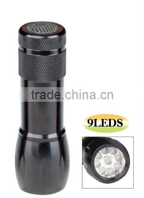 9 Led aluminum Flashlight