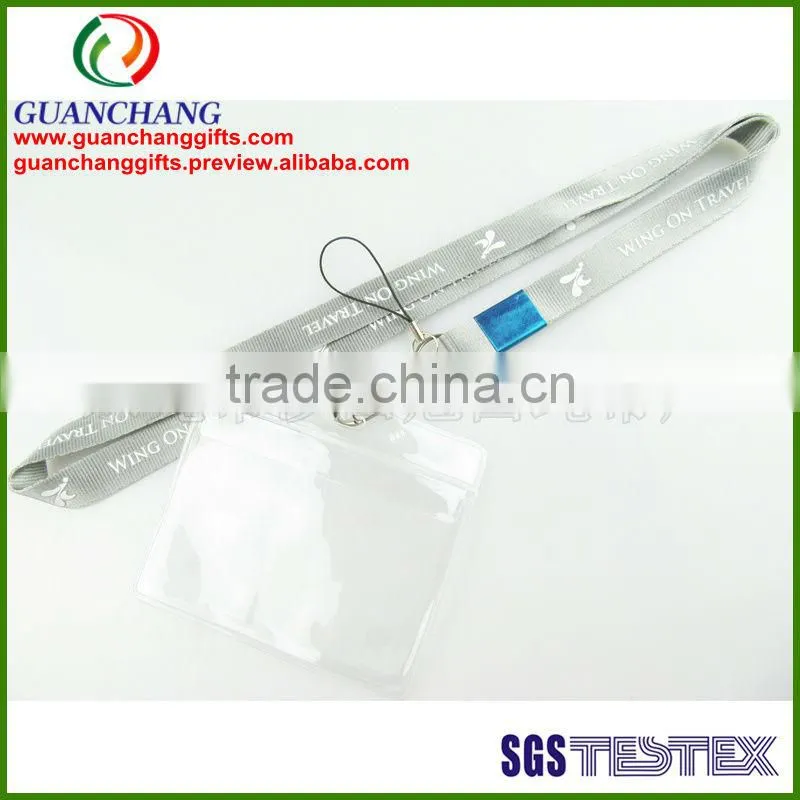 custom plastic name card yoyo holder lanyard rope