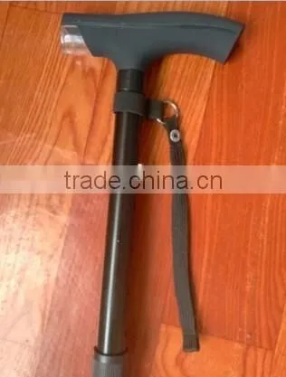 Folding Walking Stick foldable 4 section walking stick with led light crutch