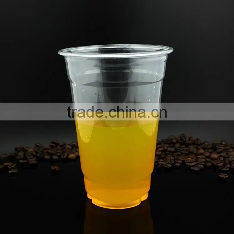 Premium Plastic Clear PET Cups with Flat Lids